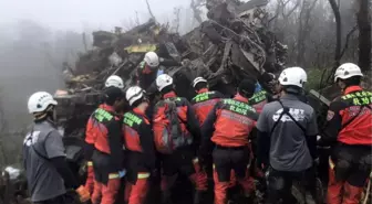 Tayvan Genelkurmay Başkanı'nın öldüğü helikopter kazasından ilk görüntüler geldi