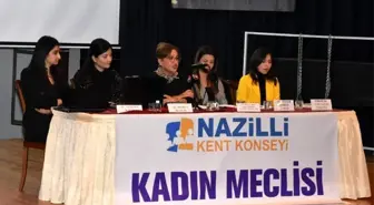 Nazilli'de kadına şiddet ve çocuk istismarı semineri verildi