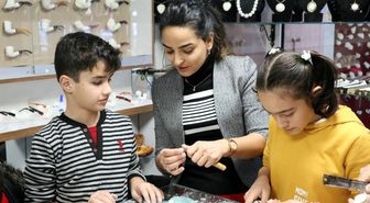 Odunpazarı'nda 'Lületaşı Altın Ellerde' atölye çalışması yapıldı