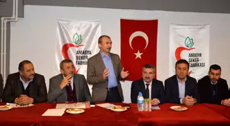 Amasya Şeker Fabrikası yetkilileri çiftçilere bilgilendirmede bulundu