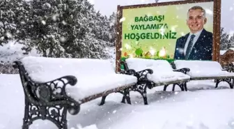 Bağbaşı Yaylası'nda kış manzaraları