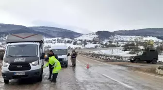 Ordu'da kış lastiği denetimi