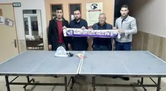 Amatör spor kulübünden köy okulu öğrencilerine masa tenisi