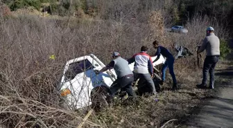 Malkara'da kamyonet devrildi: 1 yaralı