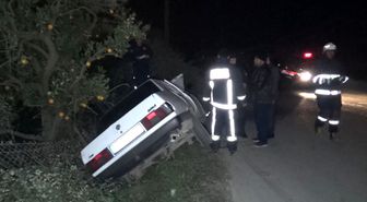 Antalya'da otomobil şarampole devrildi: 1 ölü, 1 yaralı