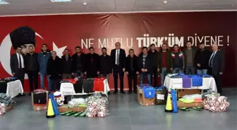 Başkan Bakkalcıoğlu'ndan amatör spor kulüplerine malzeme yardımı