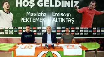 Alanyaspor, Mustafa Pektemek ve Emircan Altıntaş'la sözleşme imzaladı