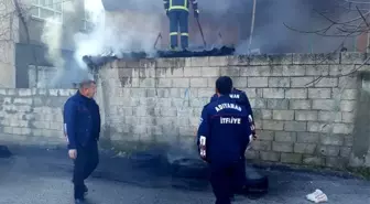 Adıyaman'da odunluk yangını