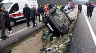 Kahramanmaraş'ta otomobil devrildi: 1 ölü, 3 yaralı