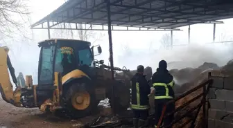 Osmaniye'de ahır yangını hasara yol açtı