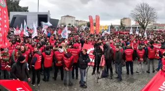 Metal işçileri Kocaeli'de miting düzenledi