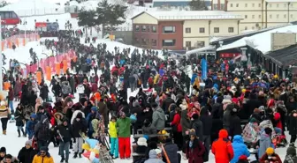 Erciyes'te haftasonu yoğunluğu: 100 bin kişi Erciyes'te