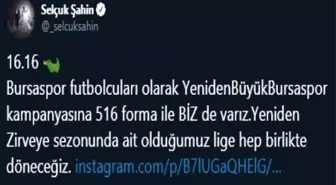 Bursasporlu futbolculardan kampanyaya destek