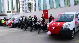 Hatay'da emniyete araç ve motosiklet desteği