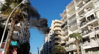 Antalya'da iş merkezinde korkutan yangın (1)