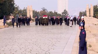 Kuveyt Ulusal Meclis Başkanı Marzuk Ali El Ganim Anıtkabir'i ziyaret etti
