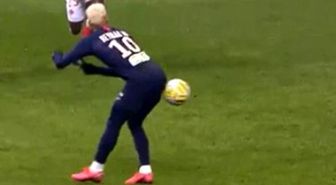Neymar'ın Reims maçında kalçasıyla attığı pas, sosyal medyada gündem oldu