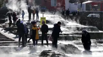 Sömestirde termali ile ünlü Karahayıt'a tatilci akını