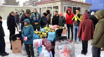 Ağrı Sporlu taraftarlardan Elazığ'a yardım