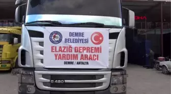 Antalya demre demre'den depremzedelere yardım eli