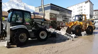 Şemdinli Belediyesinden kar mesaisi