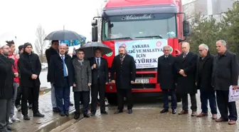 Bala'da Elazığ ve Malatya'daki depremzedelere yardım