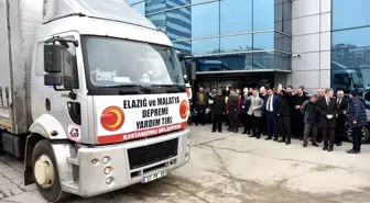 Kastamonu Belediyesinin yardım tırları yola çıktı