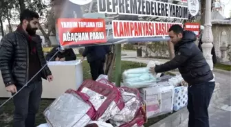 Siverek'te toplanan yardımlar Elazığ'a ulaştırıldı