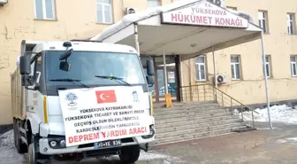 Yüksekova'dan depremzedelere yardım