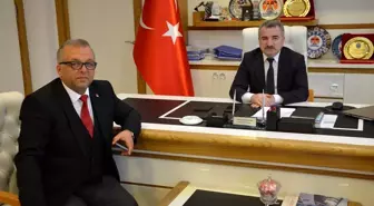 CHP Havza İlçe Başkanı Halil Alkan'dan Belediye Başkanı Sebahattin Özdemir'e ziyaret