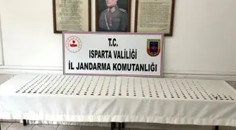 Isparta'da Roma ve Bizans dönemine ait olduğu sanılan 445 obje ele geçirildi