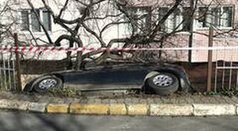 Eyüpsultan'da ilginç kaza, görenler döndü bir daha baktı