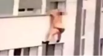 Aldatılan koca eve gelince, kadının sevgilisi iç çamaşırıyla camdan kaçtı