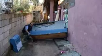 İslahiye'de ev yangını