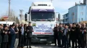 Karaman'dan Elazığ'a yardım tırı yola çıktı