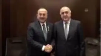 Bakan Çavuşoğlu, Azeri mevkidaşı ile görüştü