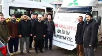 Ağrı'dan İdlib'deki ihtiyaç sahibi ailelere insani yardım malzemesi gönderildi