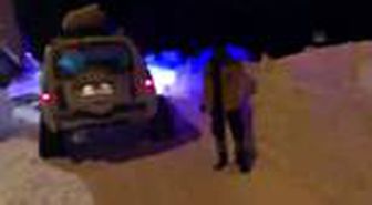 Trabzon'da yolu kardan kapanan mahalledeki hasta, hastaneye ulaştırıldı