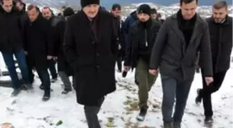 Bakanlar Soylu ve Kurum, depremden etkilenen Pütürge'de incelemelerde bulundu