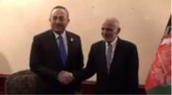 Dışişleri Bakanı Çavuşoğlu, Afganistan Cumhurbaşkanı Eşref Gani tarafından kabul edildi - MÜNİH