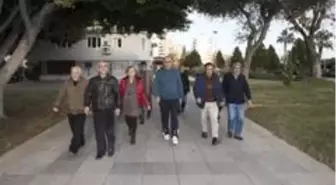 Emekli Evi üyeleri haftada üç gün yürüyüş yapıyor
