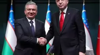 Özbekistan Cumhurbaşkanı Mirziyoyev, Erdoğan ile ortak basın toplantısında konuştu: (2)