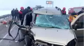 Trafik kazası 5 yaralı