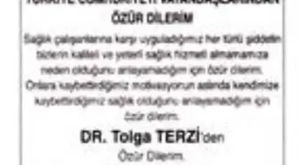 Doktoru tehdit etti, gazeteden özür ilanı yayımladı