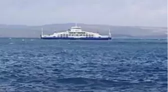 Lapseki iskelesi doldu feribotlar denizde mahsur kaldı