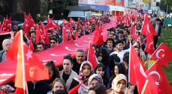 Aydın'da İdlib şehitleri için 'saygı yürüyüşü' düzenlendi