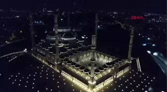 Çamlıca camii fetih suresi okunurken havadan görüntülendi