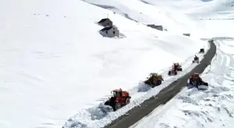 'Kar kaplanları' Eğribel Geçidi'nde gece gündüz mesaide