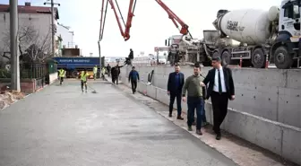 Başkan Kocaman Ankara Caddesinde yapılan çalışmaları inceledi