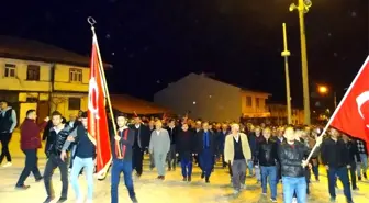 Hisarcık'ta Bahar Kalkanı Harekatına destek yürüyüşü